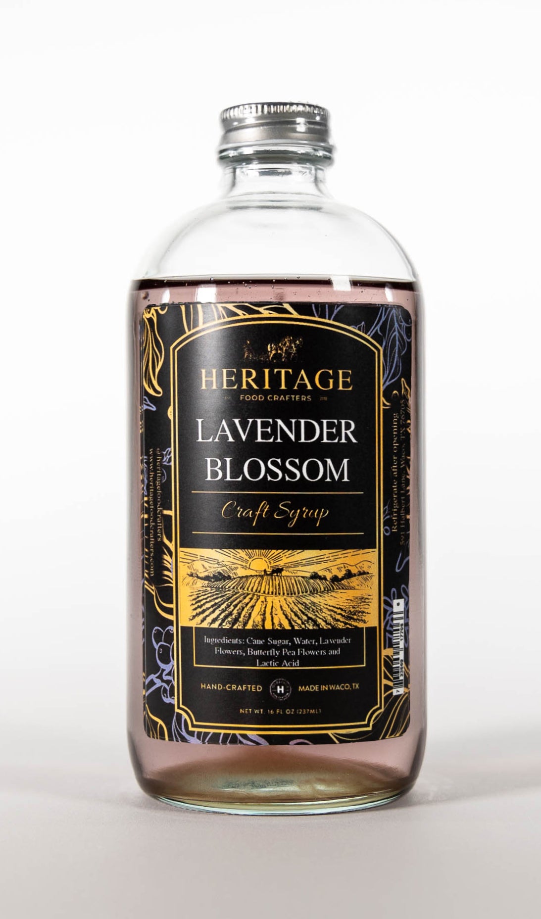 heritage store lavender flower water 16oz Lavender Blossom Syrup – Heritage Food Crafters