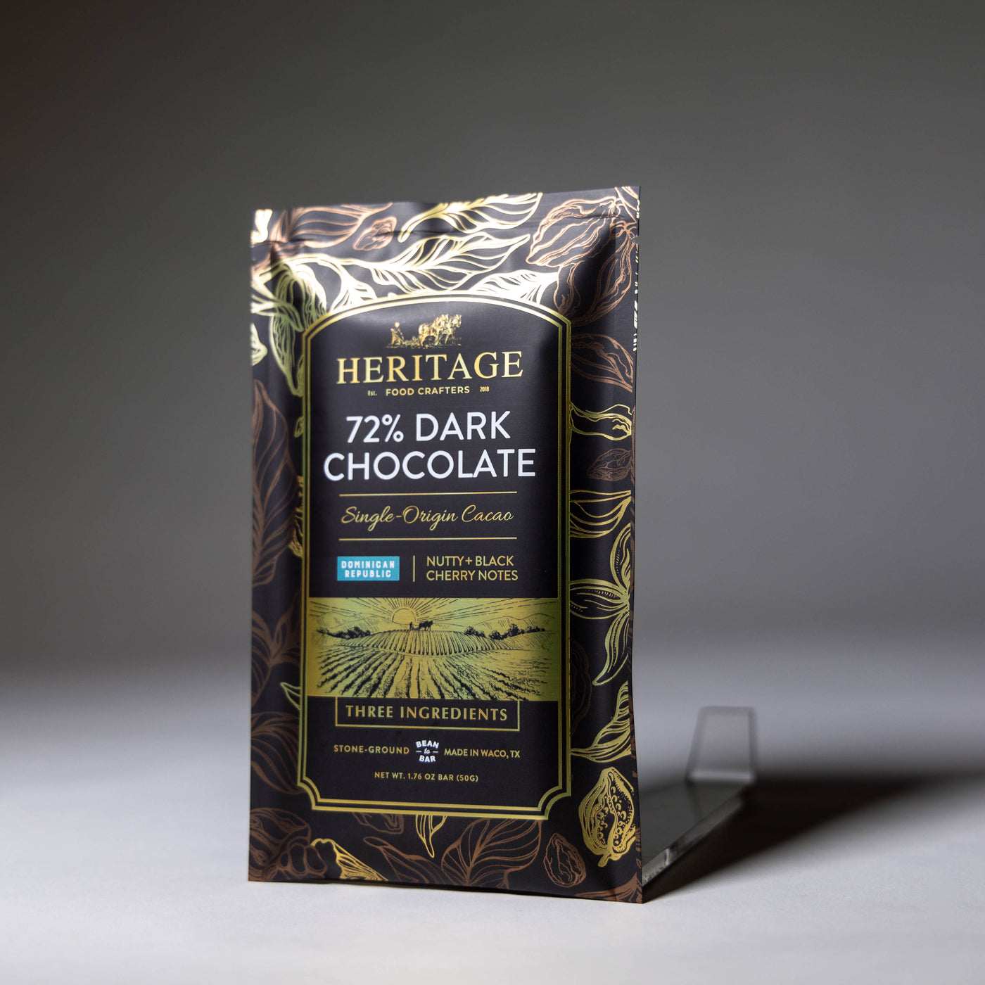 72% Dominican Republic Chocolate Bar 50g