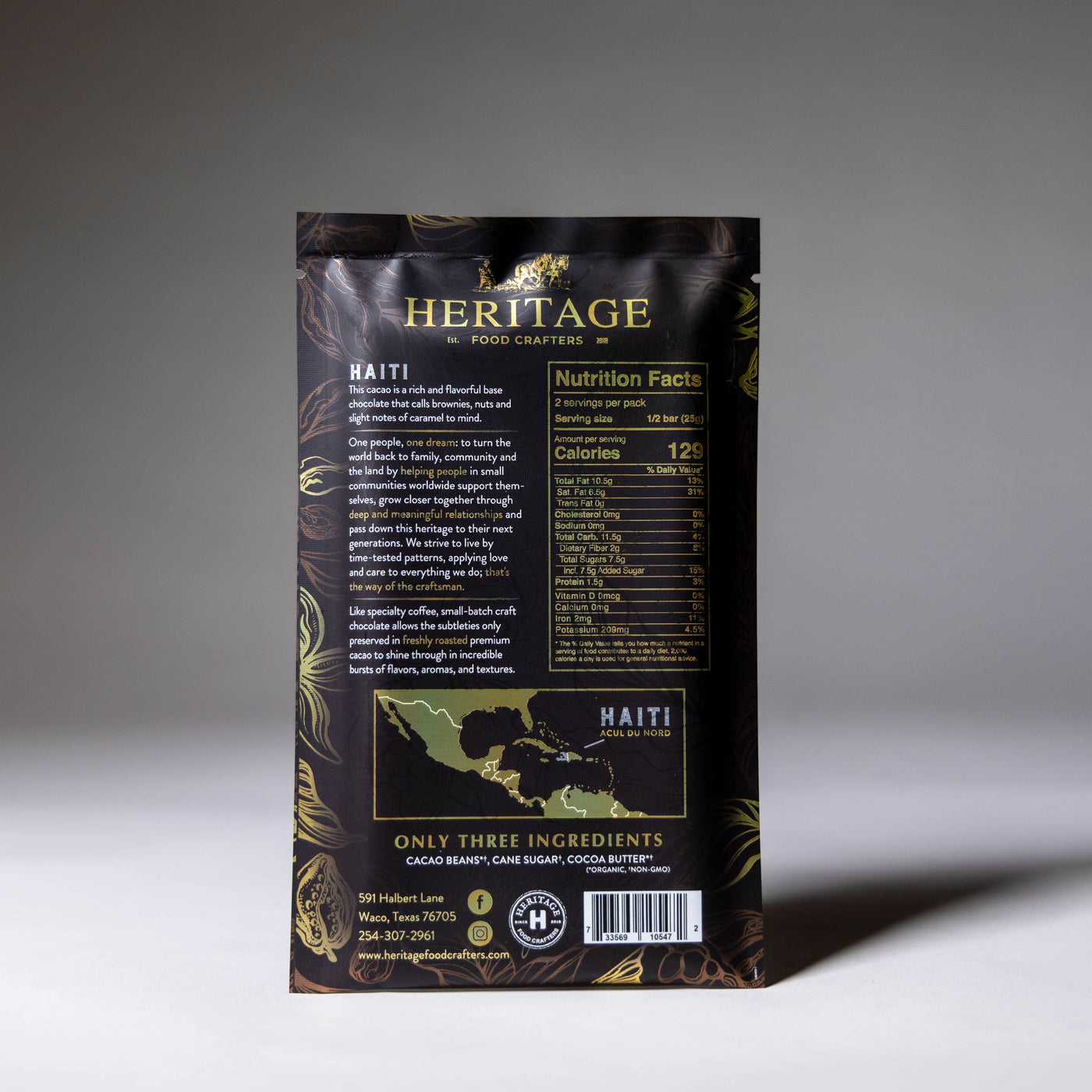 70% Haiti Chocolate Bar 50g