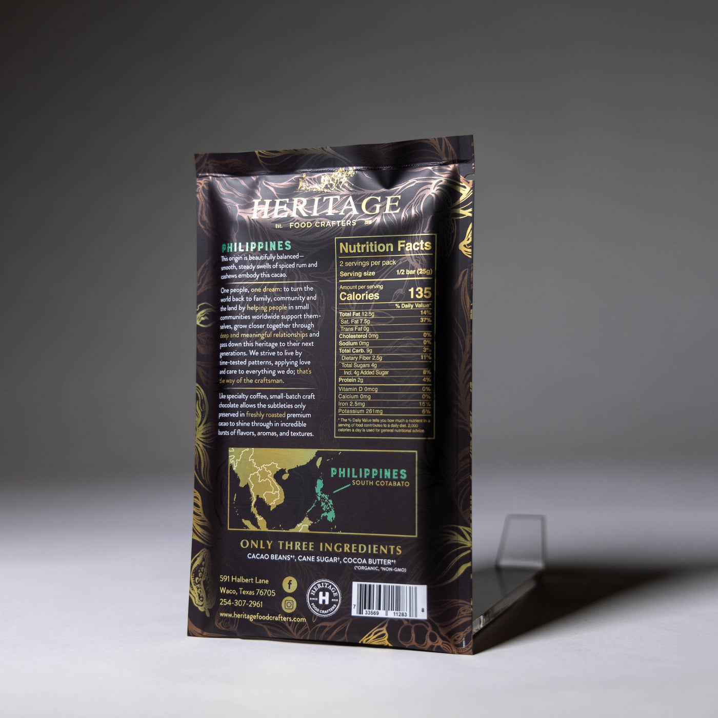 85% Philippines Chocolate Bar 50g