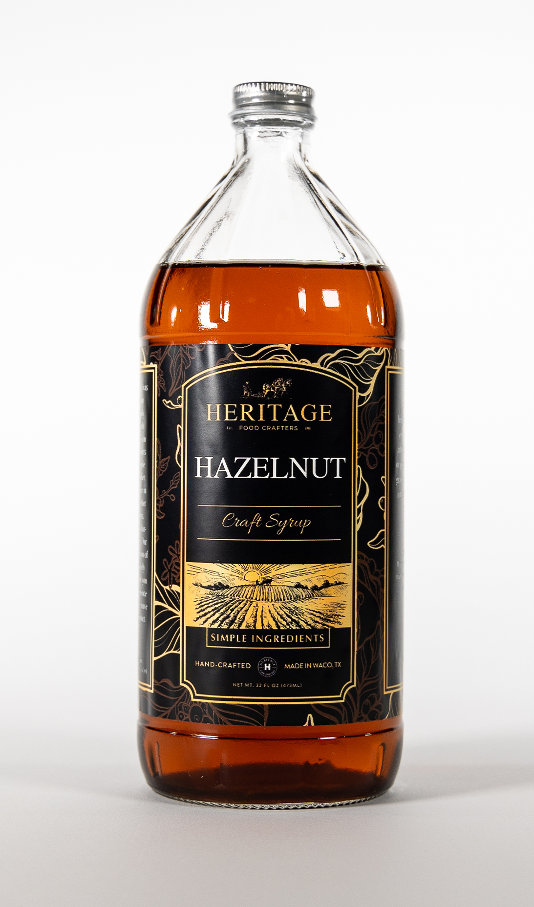 32oz Handcrafted Premium Hazelnut Coffee Syrup – Heritage Food